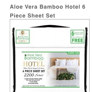 Aloe Vera Bamboo Hotel sheet 6 pc set